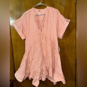 Free People Jean dress with pockets